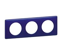 legrand 98837 - Placca Céliana-metallo notte di inchiostro, 3 posti, 98837