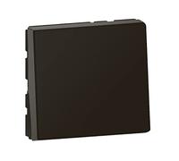legrand 99447 - Pulsante luminoso con spia Mosaic Easy-LED 6A, 2 moduli Mat-99447, nero opaco