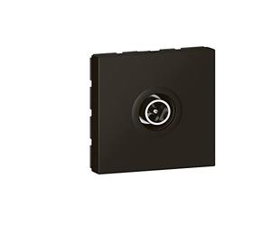 legrand 99454 Presa TV Mosaic Singolo Maschio 2 Moduli Mat-99454, Nero Opaco