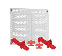 Legrand AC1040F - Piastra di montaggio universale OnQ da 25,4 cm, per dispositivi sicuri nel box di supporto strutturato, piastra di montaggio con 2 morsetti a racchetta, piastra da incasso per