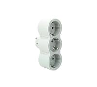 LEGRAND Adattatore di contatto, 3 x Shuko bianco, tipo F, per bambini, 2P+E CE