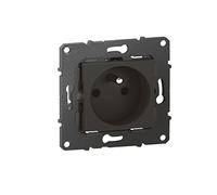 legrand BTAL21SD - Presa di corrente Altège 16 A, con connessione a morsetti automatici, Finizione Nott-BTAL21SD, notte