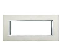 BTICINO HA4806XC AXOLUTE PLACCA RETTANGOLARE 6 MODULI ALLUMINIO SPAZZOLATO