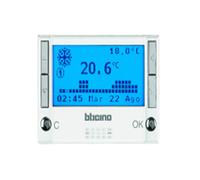 BTICINO AXOLUTE HD4451 CRONOTERMOSTATO DA INCASSO GG RISCALD / CONDIZ. BIANCO