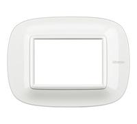 Bticino axolute - placca ellittica 3 moduli 3P bianco Axolute in metallo