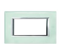 Placca Classic 4M vetro Kristall Bticino Axolute HA4804VKA