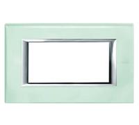 Placca Classic 4M vetro Kristall Bticino Axolute HA4804VKA