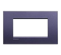 Bticino Placca 4 moduli Living Light LNA4804CB Club Metallo