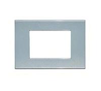 Legrand/bticino - Placca 3 moduli blu perla