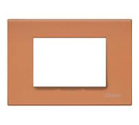 Legrand/bticino - Placca 3 moduli rosso terra