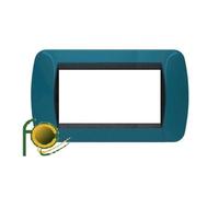 Legrand/bticino - Placca 4 Moduli Blu Metro