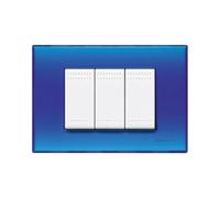 Legrand Bticino/-Placca a 3 moduli, jely Blu