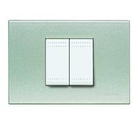 Legrand/bticino - Placca CEN 2 mod giallo perla