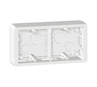 Legrand Celiane LEG80245 - Scatola per installazione a parete, 2 moduli, in titanio