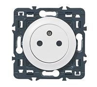 Legrand Celiane LEG99703 - Presa di corrente con terra 2P+T, a filo, da assemblare, colore: Bianco