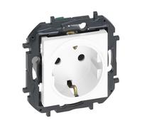 LEGRAND Confezione da 5 prese 2P+T 16A monoblocco per installazione a incasso, gamma Niloé Step, colore bianco, 398301B