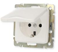 LEGRAND, Creo 776224 - Presa elettrica (SL) con coperchio incernierato e protezione contro il contatto elevata, 250 V, colore: Bianco ultra