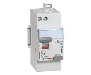 Legrand DX3 ID mono interruttore differenziale, 230V, 63A, 30mA, Grigio