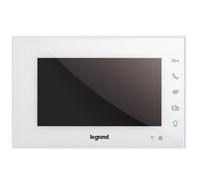 LEGRAND, EASYKIT 365220 - Display a colori lucido da 7", tasti sensori, collegamento smartphone, controllo app, regolazione luminosità, volume e microfono, alimentatore di rete, bianco, 365220