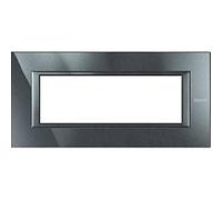 Bticino Axolute Placca 6 Moduli Monochrome Antracite HA4806HS