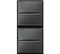 Legrand HS4036 - Pulsante doppio antracite 10A