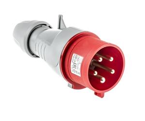 Legrand IK09 - Spina CEE 6H, protezione IP44, 32 A, Colore: rosso, 1