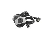 LEGRAND, Incara Disq 80, presa di ricarica USB A+C, uscita cavo per cavo di rete, presa da tavolo, presa da incasso, caricatore multiuso, 15 Watt, cavo 2 m, spina 2P+E, colore: nero/metallo 654716