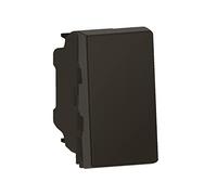 LEGRAND - Interruttore a Parete Singolo o Anteriore 10A Mosaico Easy-Led - Controllo Illuminazione 1 Modulo - Senza Piastra/Senza Supporto - Made in France - Nero Opaco