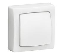 LEGRAND Interruttore-interruttore 10AX o pulsante 10A, gamma OTEO, meccanismo di superficie, bianco, 086001E