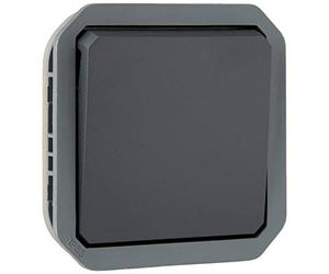 Legrand - Interruttore o avanti e indietro impermeabile Plexo 10A per equipaggiare una custodia o una piastra supporto finitura antracite