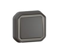 Legrand - Interruttore o commutatore 10A - Plexo - Impermeabile IP55 - Controllo illuminazione completo pronto per l'installazione - Montaggio ad incasso - Antracite - 069881LE