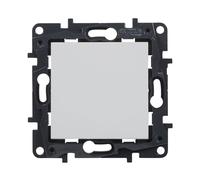 LEGRAND Interruttore o interruttore componibile 10AX per installazione a incasso, gamma Niloé Step, colore bianco, 398220