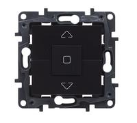 LEGRAND Interruttore per tapparelle 6AX per installazione a incasso, Gamma Niloé Step, Colore Antracite, 398246