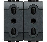Living Int. - Presa duplex bipasso 2P+T 10/16A 250 Vac - L4180/2
