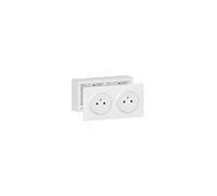 Legrand leg300403 2 x 2P + T preca BL + CAD KIT DOPPIA PRESA DI CORRENTE 2P + T Superficie dooxie 16 A précâblées consegnato con cornice per montaggio in sporgenza finitura bianco