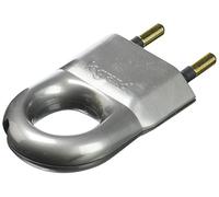 Legrand LEG50165 - Spina maschio senza cavo con anello 6 A, colore: Alluminio