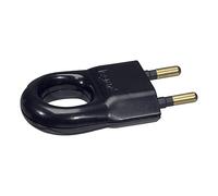 Legrand LEG50165 - Spina maschio senza cavo con anello di estrazione, 6 A, colore: Nero