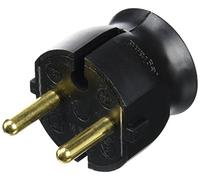 Legrand LEG50184 - Spina extra piatta senza presa a terra, uscita laterale, 16 A, colore: Nero
