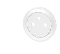 Legrand leg68111 Placca per presa elettrica céliane, per presa 2 poli + T, Bianco (compatibilità con presa italiana non garantita)