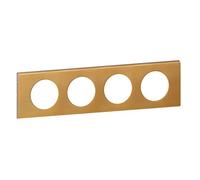 Legrand, LEG69134, Céliane serie LEG69134 piatto materiale, 4 posti, bronzo, oro