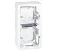Legrand LEG80282 - Quadro per 2 moduli, montaggio verticale, profondità 40 mm, linea Mosaic