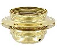 Legrand LEG91132 - Zoccolo in acciaio ottonato per lampadina a vite E27