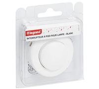 Legrand LEG91171 - Interruttore a pedale da 2 A per lampada, ø 65 mm, bianco