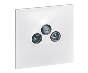 Legrand leg91337 Neptune presa TV-FM-SAT, Bianco