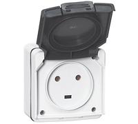 Legrand LEG91435 - Presa di corrente impermeabile 2P + T 20 A, della linea Plexo