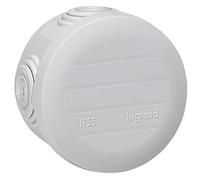 Legrand LEG94513 - Scatola di derivazione rotonda, chiusura a scatto, diametro: 60 mm, spessore: 40 mm, colore: Grigio