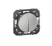 Legrand leg95236 VV Alu Compo dooxie interruttore deviatore + pulsante alluminio Composable