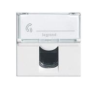 Legrand LEG99646 - Presa informatica e telefonica RJ45, 2 moduli da comporre "Mosaic"