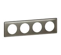 Legrand, Legrand 68974 LEG piastra metallica di tungsteno Céliane 4 posizioni, B015EHP2DS