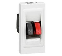 Legrand Mosaic - Presa per altoparlanti, 1 modulo, colore: Bianco